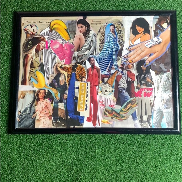 Fashion Mixed Media Collage Art Frame - Picture 5 of 8